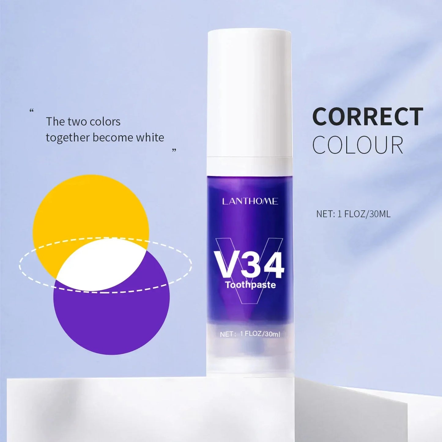 V34 Teeth Whitening Mousse Toothpaste